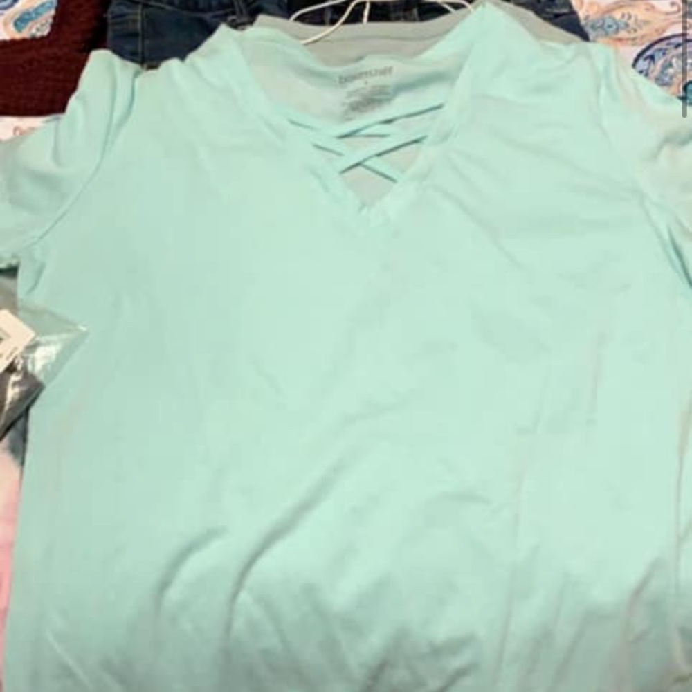 Cross front shirt
